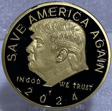 *10 Pieces Of Re-Elect Donald Trump 2024 Save America Again Gold Seal Of USA. picture