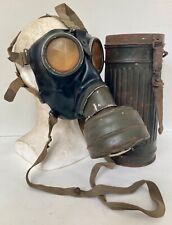 WW2 GM38 German Gas Mask with Canister picture