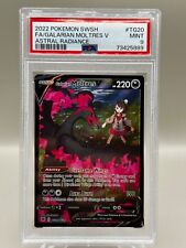 Galarian Moltres V TG20/TG30 2022 Pokemon Astral Radiance Graded PSA 9 picture