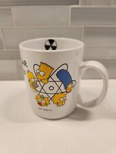 Vintage 1990 Simpsons Nuclear Family Homer Marge Bart Lisa Maggie Coffee Mug Cup picture