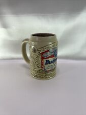 Budweiser 1995 Label Embossed Logo Ceremarte Handcrafted Beer Stein Mug picture