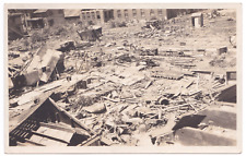 Lorain Ohio Source c. 1924 Tornado Damage Debris Cars Buildings Toy Car  RPPC picture