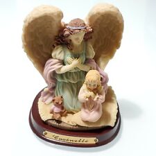 Casinelli Lareaux Angel & Child Prayer Polyresin Figurine New Vintage With Base picture