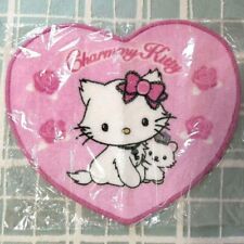 Sanrio Charmmy Charmy Kitty Mat Rug Pink Heart Rose Flower Cat Unused Rare goods picture