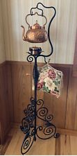 Tiffanys & Co, TEA KETTLE, teapot, brass, wrought iron floor stand, 55” c1860 picture