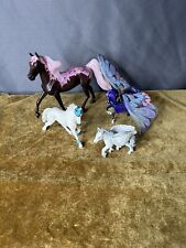 Breyer  Freedom Series Cupcake & Bouncer Butterfly, Schleich Unicorns Lot Of 4 picture