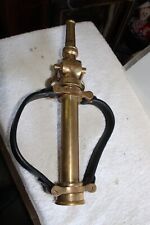 VTG Antique Elkhart Brass Fire Department Nozzle Two Handed  picture