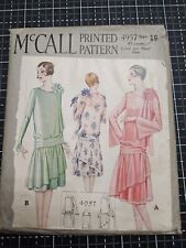 Antique  McCalls 1920's Dress Sewing Pattern #5957 Size 16 picture