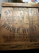 Antique Wood Sign Shredded Whole Wheat,  Niagara Falls, NY 15 x 18 picture
