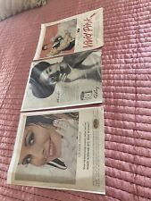 three vintage advertisement posters  picture