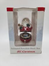 Mr. Christmas Music Box Santa Animated We Wish You A Merry Christmas *Video* picture