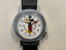 Vintage Bradley Mickey Mouse Nodding Head Swiss Watch - EXE - Runs picture