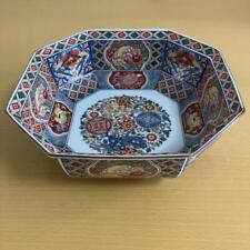 Arita Ware Mineryu Ceramic  Dyed Confectionery Bowl Octagonal Auspicious Design picture
