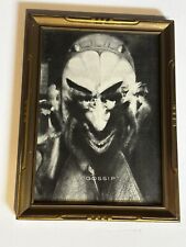 Antique George Wotherspoon Gossip And The Devil Came Also in OG Art Deco frame picture