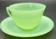 Jadeite Jadite Jane Ray Cup and Saucer picture