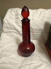 Vintage Avon Occur Cologne Ruby Red Candle Genie Shaped Perfume Bottle picture