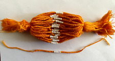 Lot 50 Bracelet Sacré Blessed Sai Sin Orange Saffron Beads Buddhism Thailand picture
