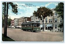 1916 Tranvia in Main Street, Great Barrington, Massachusetts MA RPO Postcard picture