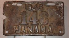 1946 Panama License Plate #148 Extremely Rare Find picture