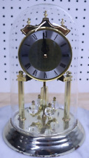 Nice Vintage Concordia Quartz Anniversary Clock W/ Glass Dome Working - Germany picture