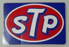 Vintage Large Oval STP Sticker with Dark Blue Backgrounds NOS 8207 picture