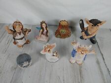 7 Piece Krystonia Troll Figurine Made in England ~ Vintage picture