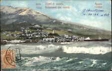 Yalta Crimea Shorefront STAMP ON FRONT c1910 Used Postcard picture