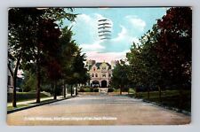 Omaha NE-Nebraska, 39th Street, Glimpse Joslin Residence Vintage c1910 Postcard picture