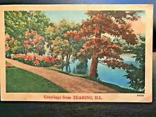 Vintage Postcard 1948 Greetings from Zearing Illinois (IL) picture