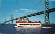 Harbor Queen Boat Fisherman's Wharf San Francisco CA Unused Postcard c1950s picture