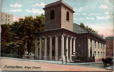 King's Chapel Boston Massachusetts Vintage Postcard picture