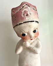 Vintage Carnival Chalk Kewpie Like  Doll Baby Chalkware 11” picture