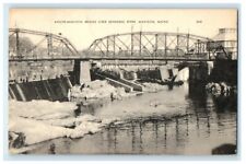 1948 Anson Madison Bridge Over Kennebec River Madison Maine ME Vintage Postcard picture