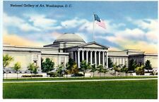 National Gallery of Art Washington DC Vintage Linen Postcard Unposted picture