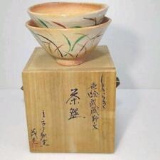 Matcha Tea Bowl Tableware Couplel Shigaraki Ware picture