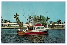 c1960 Big Rut Cry Fishing Lighthouse Fishing Center Pompano Beach FL Postcard picture