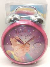 Brand New VTG Care Bears Jumbo Quartz Alarm Clock Dual Pink 2005 Pls See Details picture