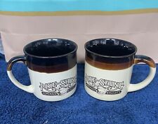2 VINTAGE 1980’s HARDEE’S RISE & SHINE HOMEMADE BISCUITS COFFEE CUP MUG~Estate picture