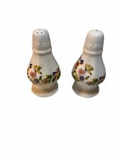 Aynsley Cottage Garden Salt& Pepper Shaker Flowers and Butterflies - FLAW picture