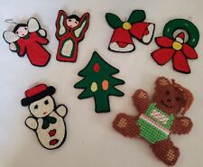 Vintage Handmade Yarn Christmas Ornaments Lot  picture