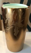 Starbucks 2022 Spring Ceramic Gold Copper Siren Mermaid Mug Cup Tumbler 12oz picture