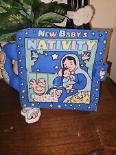 Vintage 1999 Soft Fabric Nativity Baby Book Angel Bookmark Religion Jesus picture