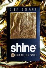 BRAND NEW Shine 1 Sheet Pack 24K 24 Karat Gold Rolling Paper Regular Size 1 1/4 picture
