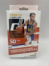 2020-21 Panini Donruss Basketball Hanger Box (50 Cards) Green Flood Parallels picture