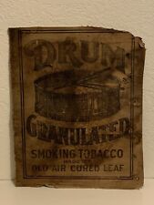 CIRCA 1910’s CARDBOARD DRUM TOBACCO ADVERTISING SIGN T206 ERA ONE OF A KIND RARE picture