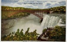 1907-1915 American Falls Postcard Goat Island Post Card Waterfall Divided Back picture