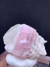 24 Gram Natural Pink Tourmaline Specimen with Quartz From Afghanistan picture