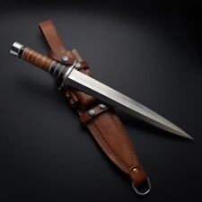 Arkansas Toothpick Dagger Handmade D2 Dagger Hunting custom knife&Leather Sheath picture