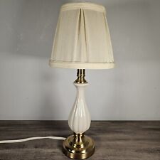 Lenox Lighting by Quoizel Porcelain Ivory Gold Small Table Lamp 16