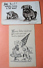1909 & 1917 Humorous postcards picture